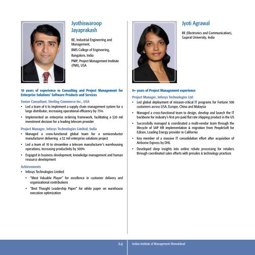 Post-Graduate Programme in Management for Executives 2011