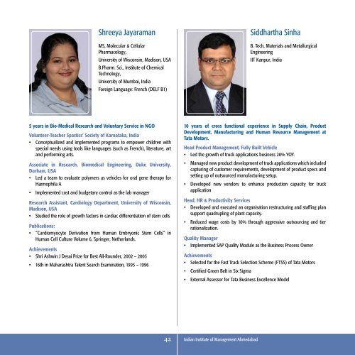 Post-Graduate Programme in Management for Executives 2011