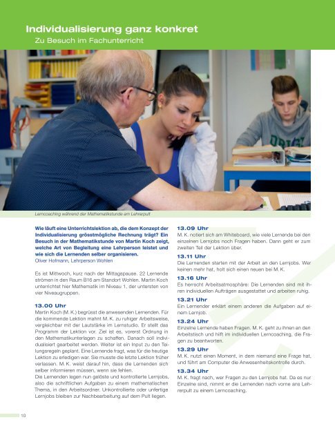Ausgabe Nov. 2013 - Kantonale Schule für Berufsbildung