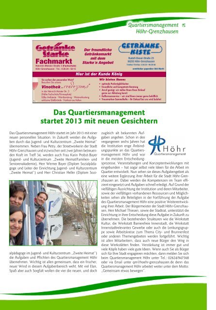 Bürgerinfo 2013 - Verbandsgemeinde Höhr-Grenzhausen