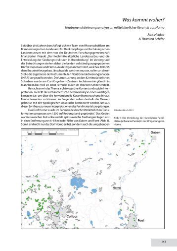 Was kommt woher? - Deutsche Gesellschaft für Archäologie des ...