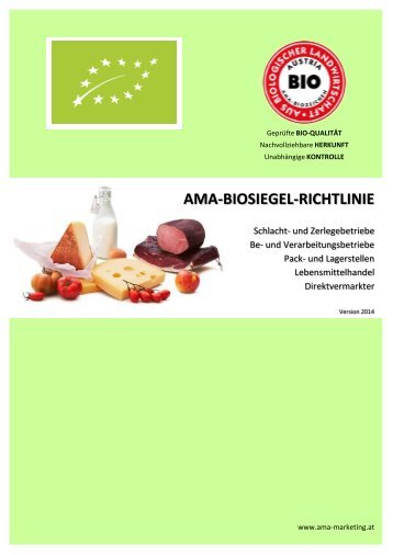 AMA-Biosiegel-Richtlinie Version 2014 - AMA-Marketing