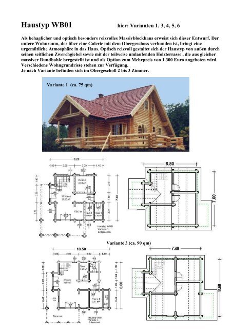 Haustyp WB05 - Blockhaus Barth