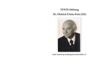 TENTE-Stiftung Dr. Dietrich Fricke-Preis 2012 - IIP