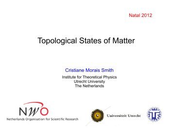 Topological States of Matter - International Institute of Physics