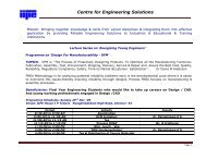 Centre for Engineering Solutions - IIPE