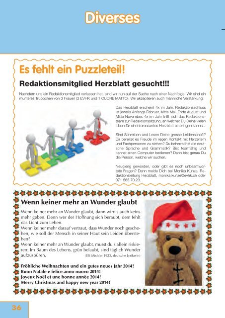 HERZBLATT - Elternvereinigung für das herzkranke Kind