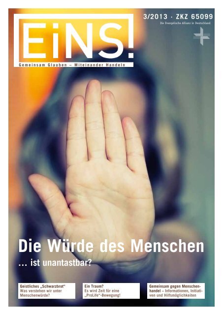 EiNS-Magazin 3/2013 - Deutsche Evangelische Allianz
