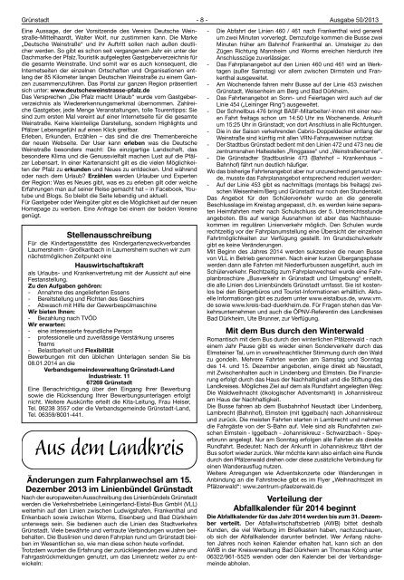 KW 50 Gruenstadt.pdf - Verbandsgemeinde Grünstadt-Land