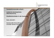 Kreditsicherheiten in der Insolvenz - Institut fÃ¼r InterdisziplinÃ¤re ...