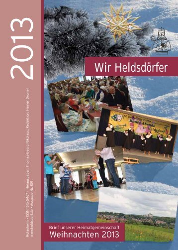 wir heldsdörfer - brief unserer hg - weihnachten 2013 - Heldsdorf