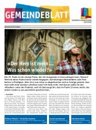 Gemeindeblatt - Reformierte Kirchgemeinde Solothurn