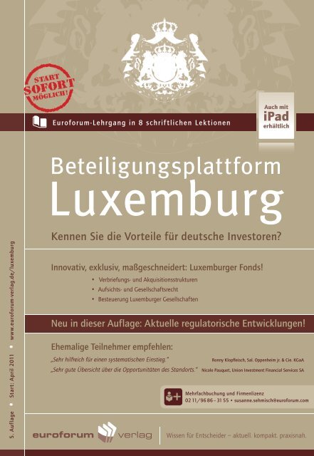 Beteiligungsplattform - IIR Deutschland GmbH