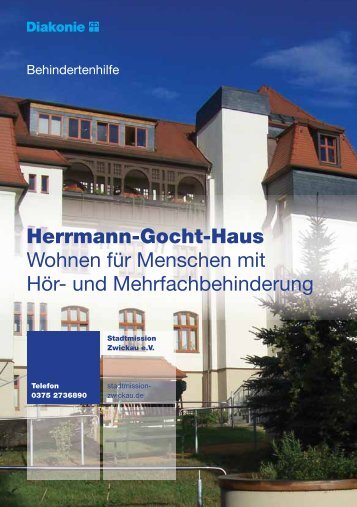 Broschüre Hermann-Gocht-Haus - Stadtmission Zwickau eV