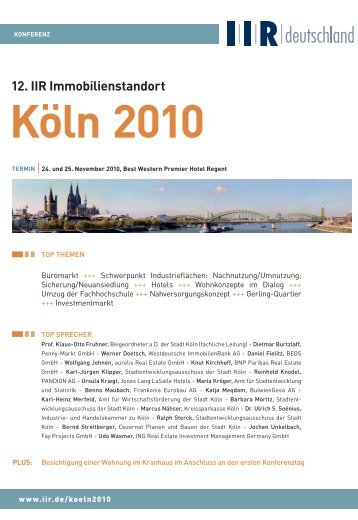 öln 2010 - IIR Deutschland GmbH