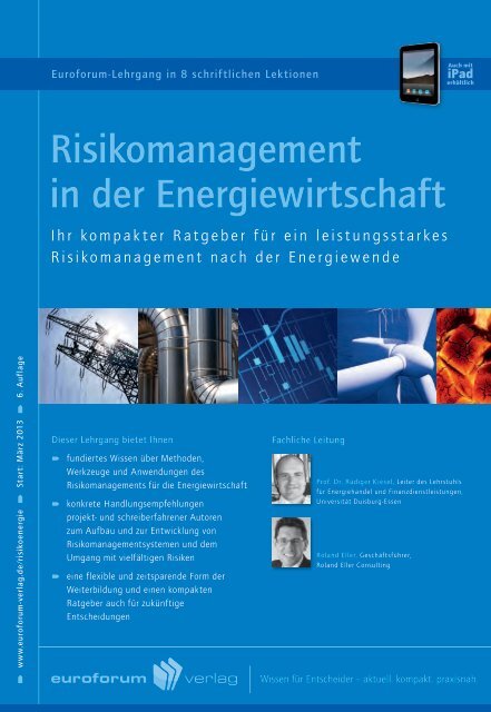 Risikomanagement in der Energiewirtschaft - IIR Deutschland GmbH