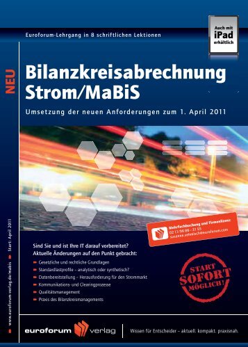 Bilanzkreisabrechnung Strom∕MaBiS