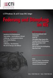 Federung und Dämpfung im Kfz - IIR Deutschland GmbH