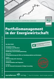 Portfoliomanagement in der Energiewirtschaft - IIR Deutschland GmbH