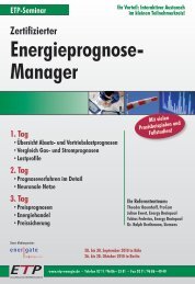 Energieprognose- Manager - IIR Deutschland GmbH