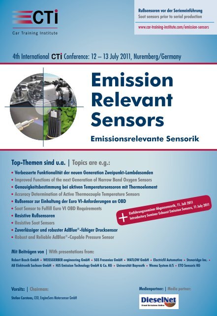 Emission Relevant Sensors - IIR Deutschland GmbH