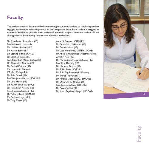 GPISH prospectus 2011_Layout 1.qxd - The Institute of Ismaili Studies