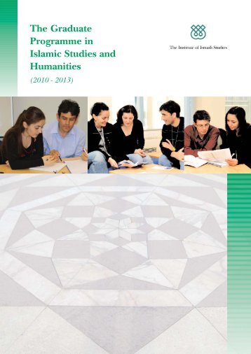 GPISH prospectus 2009.qxp - The Institute of Ismaili Studies