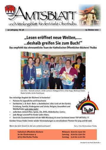 Lesen eröffnet neue Welten,..... ...deshalb greifen ... - Revista Verlag