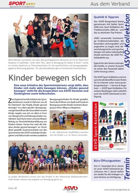 Ausgabe Dezember 2013 - ASVÖ Burgenland