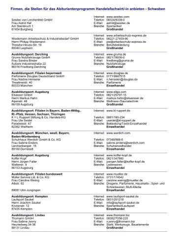 Liste als pdf-Datei - Akademie Handel