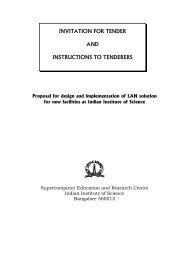 invitation for tender and instructions to tenderers - Indian Institute of ...