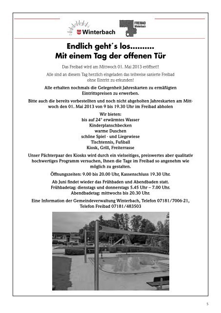 Mitteilungsblatt KW 17/2013 - Gemeinde Winterbach