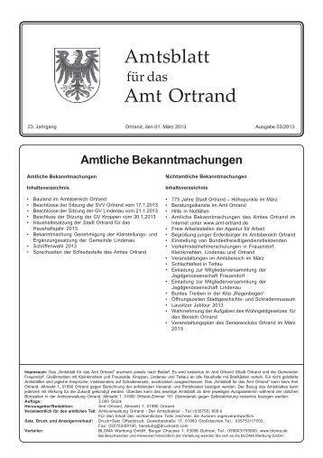 Amtsblatt Ortrand_März 2013_korrektur.p65 - Amt Ortrand
