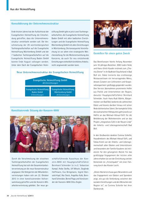 Das Magazin 2/2013 - Evangelische Heimstiftung