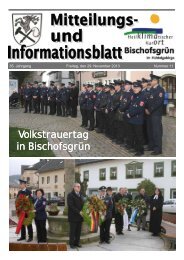 Volkstrauertag in Bischofsgrün