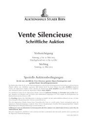 Vente Silencieuse - Das Auktionshaus Stuker