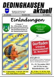 Ausgabe 457 - November 2013 - Dedinghausen