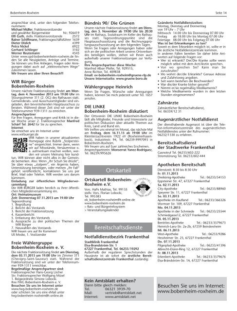 Amtsblatt - Gemeinde Bobenheim-Roxheim