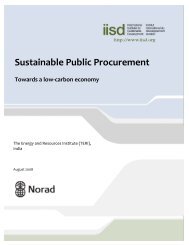 Sustainable Public Procurement: Towards a lowâcarbon economy