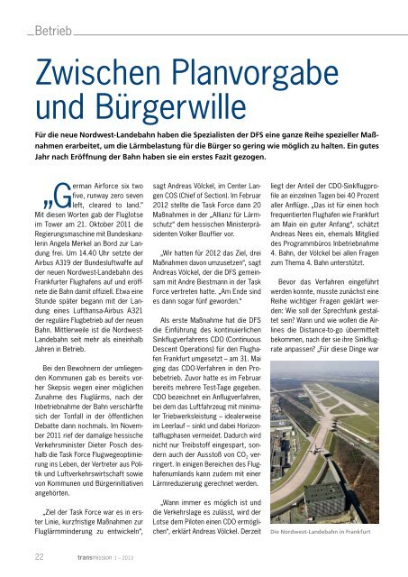 Ausgabe 01/2013 - Deutsche Flugsicherung GmbH