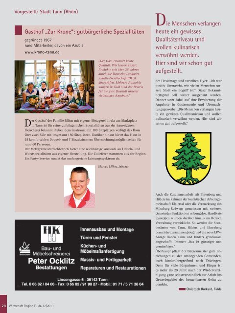 IHK Magazin Fulda 12/2013 - B4B MITTELHESSEN