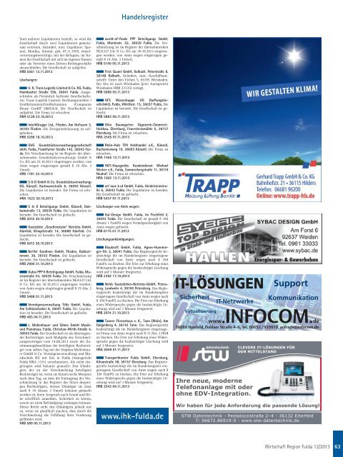 IHK Magazin Fulda 12/2013 - B4B MITTELHESSEN