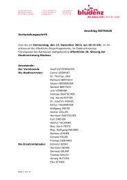 Niederschrift Stadtvertretung vom 12.12.2013 - Stadt Bludenz