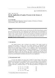 On the Application of Laplace Pressure in the Science of Sintering