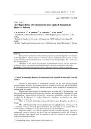 Interdependence of Fundamental and Applied Research ... - doiSerbia