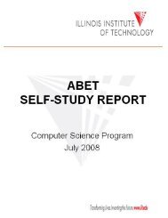 CS Self Study - Illinois Institute of Technology