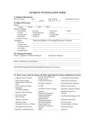 INCIDENT INVESTIGATION FORM