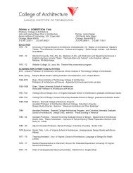 Donna V. Robertson Curriculum Vitae (pdf) - Illinois Institute of ...