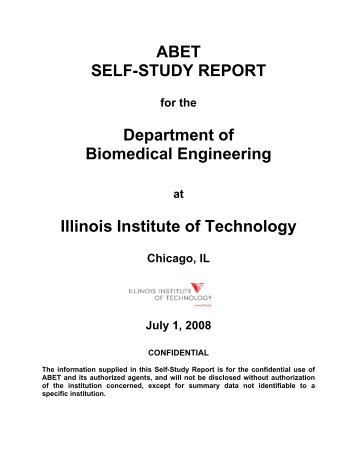 ABET SELF-STUDY REPORT Department of Biomedical Engineering