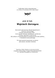 prof. dr hab. Wojciech Gorczyca - Instytut Immunologii i Terapii ...